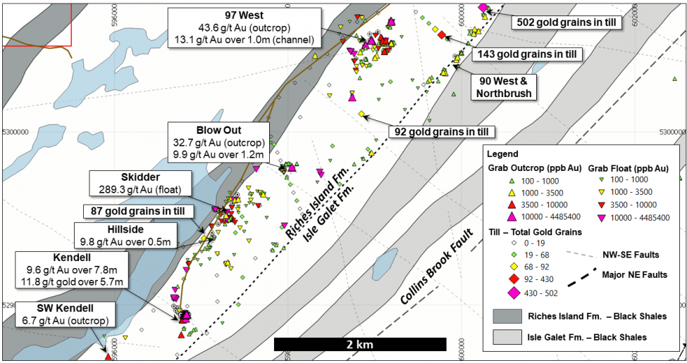 Figure 6 - Golden Baie exploration focus area